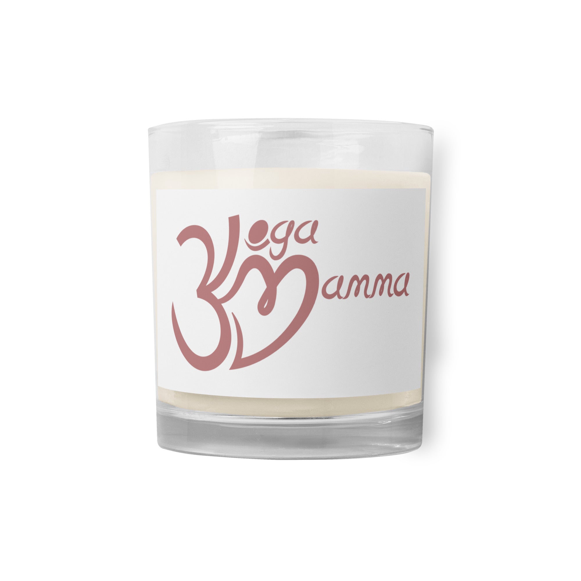 Glass jar soy wax candle