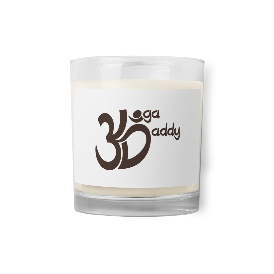 Glass jar soy wax candle