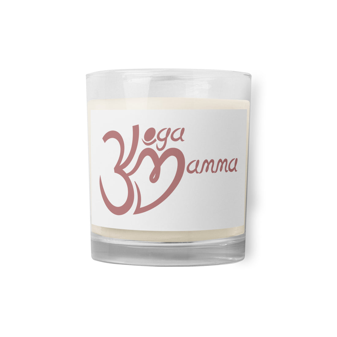 Glass jar soy wax candle