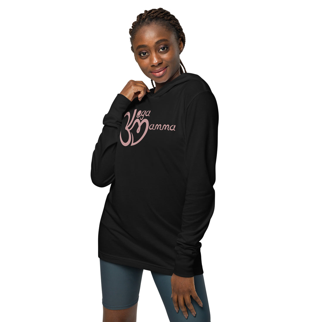 Hooded long-sleeve tee