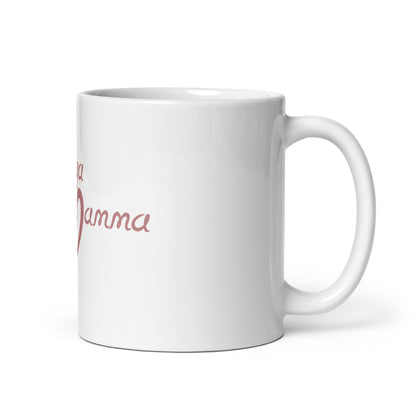 White glossy mug