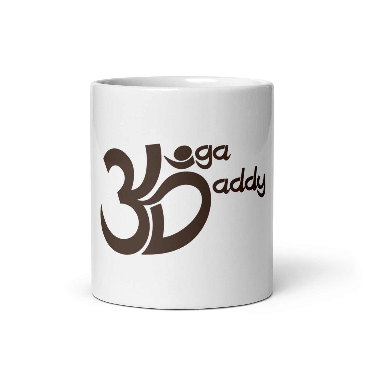 White glossy mug