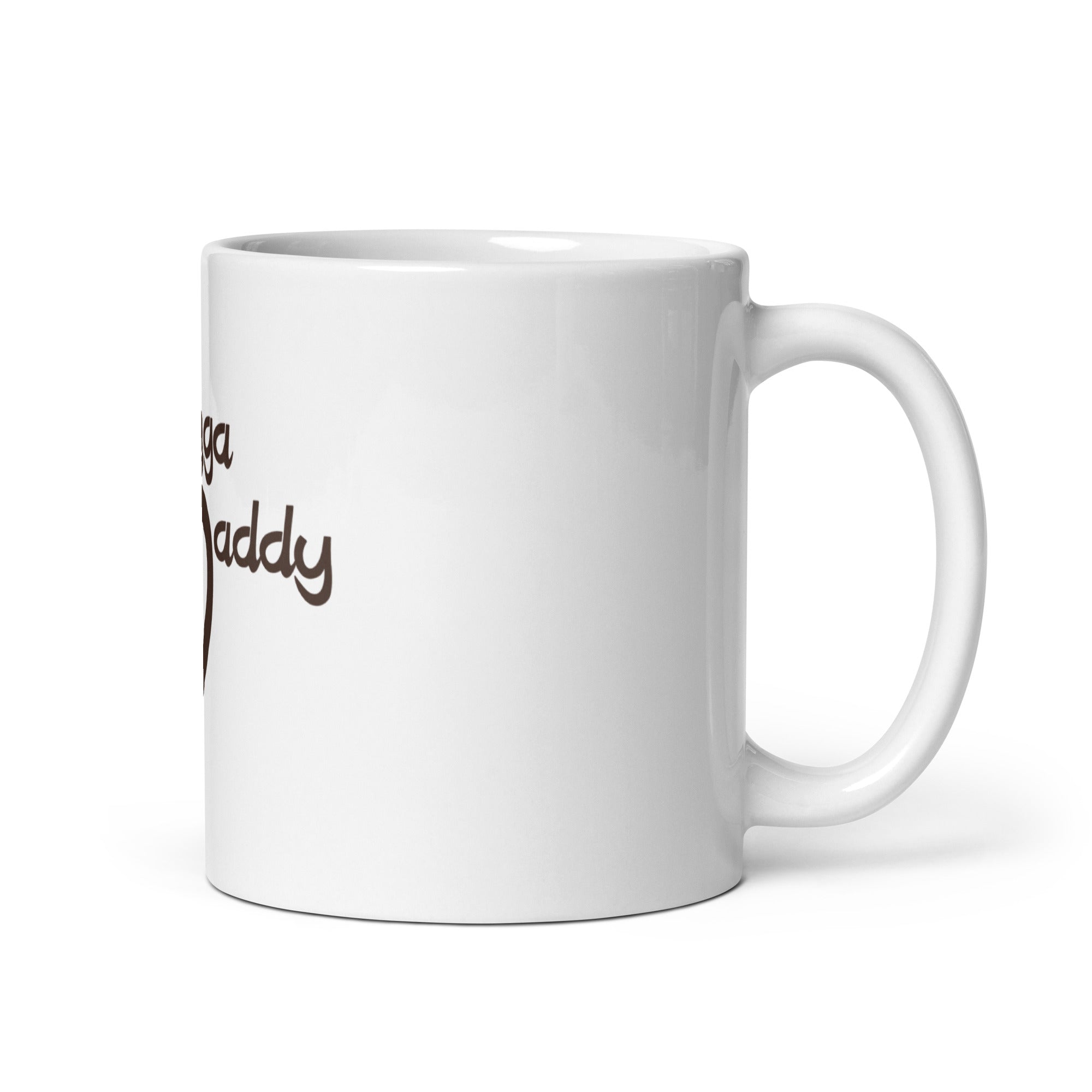 White glossy mug