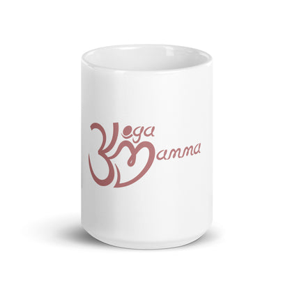 White glossy mug