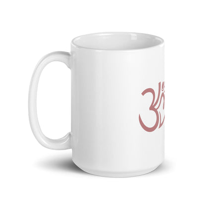 White glossy mug