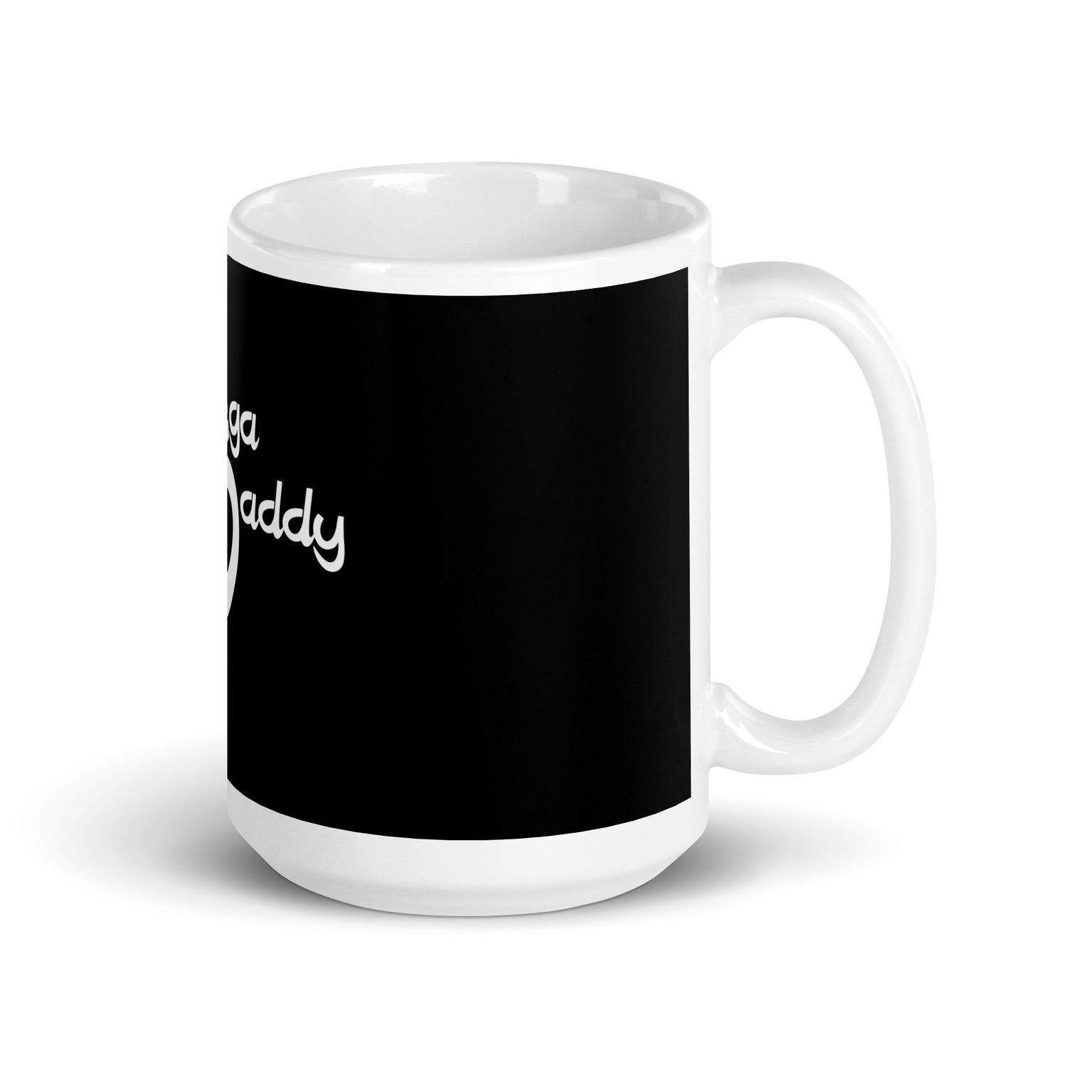 White glossy mug